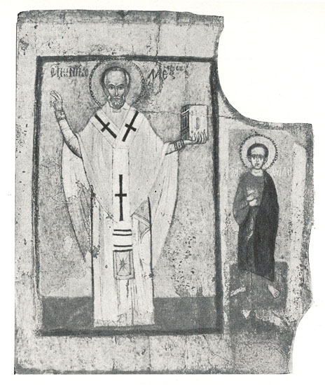 Икона Николы и Филиппа из Телятникова. XIV век