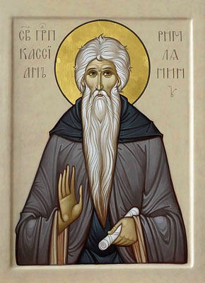 Преподобный Иоанн Кассиан Римлянин. Икона